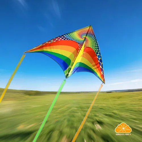 Miniatura 2 de ORGCLDKT-Rainbow Cruiser Delta Kite, Kites for Kids Ages 8-12,4-8,Boys,Girls,Kites for Adults,Beach,Beginners,Giant.1Pc or 3Pcs Pack. Easy to Fly.