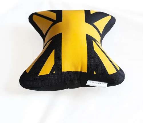 Miniatura 4 de Almohada para el cuello del asiento de coche (2 piezas) (dorado Union Jack)