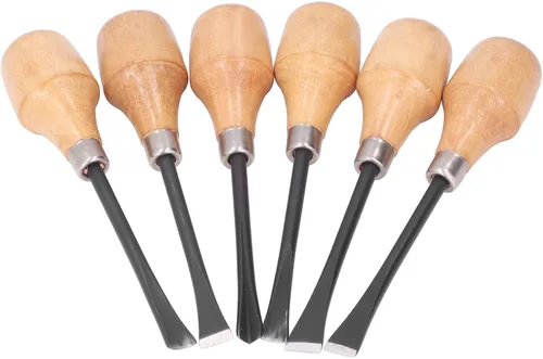 Miniatura 8 de Juego de herramientas de tallado a mano, juego de cinceles para tallar madera, juego de cinceles para tallar madera, herramientas manuales, mango