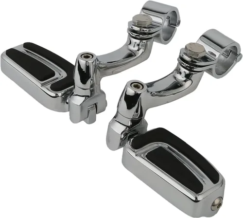 Miniatura 24 de TCT-MOTORPARTS Soportes de clavijas de pie de barra de carretera negro para Harley Touring 22/25/32/1.378 in