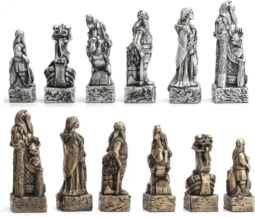 Miniatura 3 de Veronese Design Juego de ajedrez vikingo nórdico de 4 3/8" (solo pieza de ajedrez)