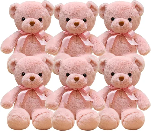 Miniatura 12 de 3 piezas de oso de peluche de 13.5 pulgadas, suave, de peluche, a granel, lindos juguetes de peluche para niños, baby shower, cumpleaños