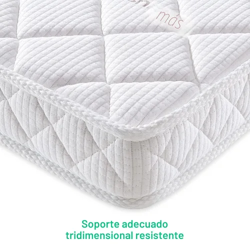 Miniatura 4 de Letmxiu Colchón prémium para cuna y niños pequeños, 100 % tela de punto, superficie polar de alta calidad, hipoalergénico, colchón de cuna suave