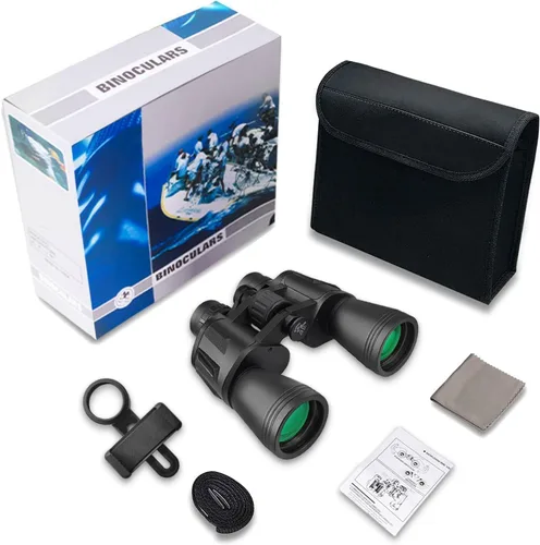 Miniatura 7 de Binoculares de 20 x 50 para adultos, prismáticos profesionales de alta potencia HD para observación de aves Viajes Observación de estrellas 123456