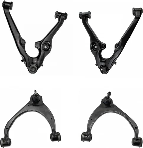 Miniatura 119 de TRQ Brazo de control delantero superior e inferior con rótula juego de 4 piezas compatible con Land Rover Range Rover 2003-2012
