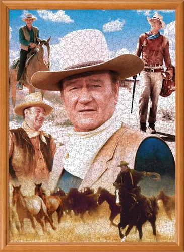 Miniatura 7 de MasterPieces Rompecabezas de 1000 piezas de John Wayne para adultos, familia o jóvenes, diseño de vaquero de Estados Unidos, 19.25 x 26.75 pulgadas