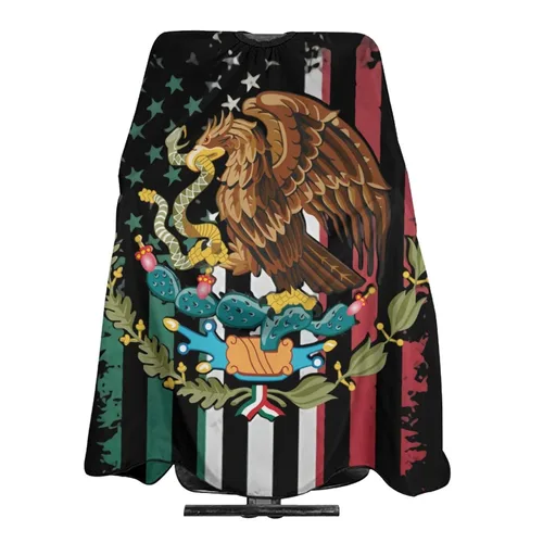 Miniatura 9 de Escudo de armas de México salón de corte de pelo capa de tela peluquería peluquería abrigo corte de pelo delantal paño accesorio