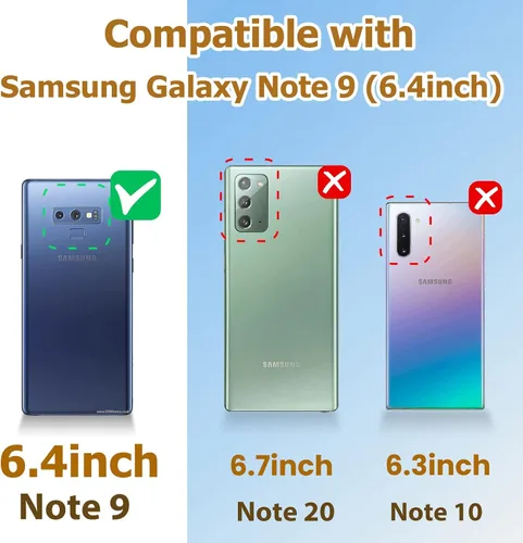 Miniatura 2 de Loheckle Funda para Samsung Galaxy Note 9 para mujer, diseño con soporte de anillo y cordón, elegante funda de lujo de abejas para Samsung Note 9 6.4