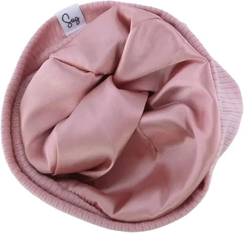Miniatura 148 de Gorro de punto para recién nacido, para niños y niñas, con forro de satén sedoso, gorro para niños pequeños