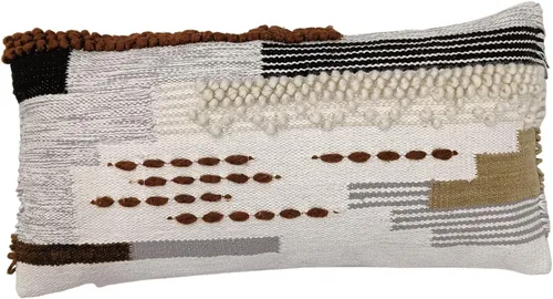 Miniatura 12 de Trade Star Funda de almohada 100 % algodón, altamente duradera, de alta calidad, para sofá, funda de almohada lumbar moderna y bohemia copetuda
