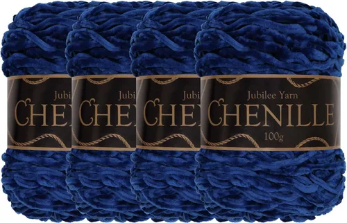 Miniatura 44 de JubileeYarn - Hilo de chenilla (3.53 oz/poliéster peinado, circonita), 1 pastel