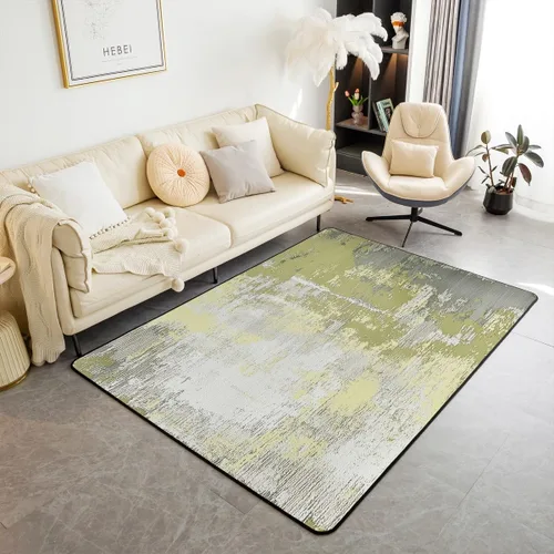 Miniatura 34 de jejeloiu Alfombra de decoración de mármol negro y dorado, alfombra para sala de estar, dormitorio, para niños, niñas, adolescentes, decoración