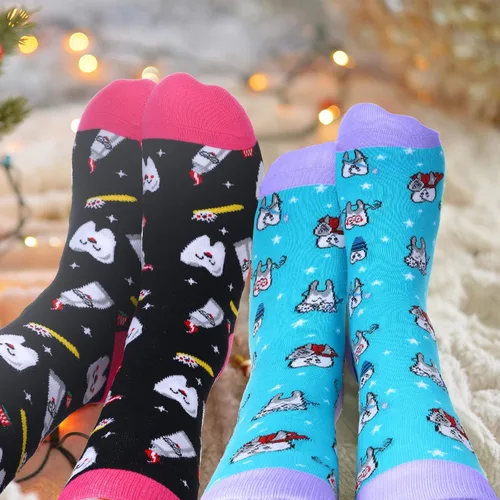 Miniatura 6 de 3 pares de calcetines para enfermeras dentales para mujer, novedosos dentistas, asistentes dentales, calcetines lindos para médicos, enfermeras