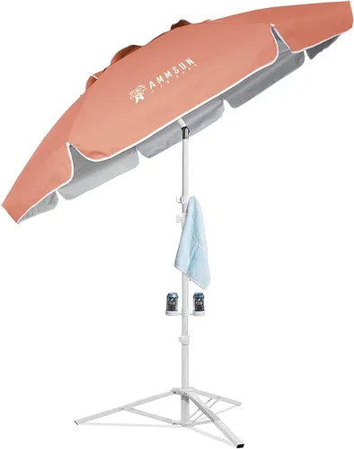 Miniatura 9 de AMMSUN Sombrilla de Sombra, Paraguas Portátil Premium con Soporte, Toldo Independiente Ligero de 6.5 pies para Juegos Deportivos, Protección Solar