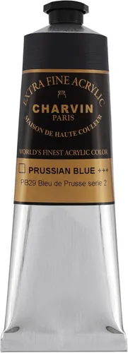 Miniatura 130 de Charvin Pintura acrílica profesional extrafina – verde absenta, tubo de 2.1 fl oz, pigmentos de triple fresado, resistente a la luz, pinturas