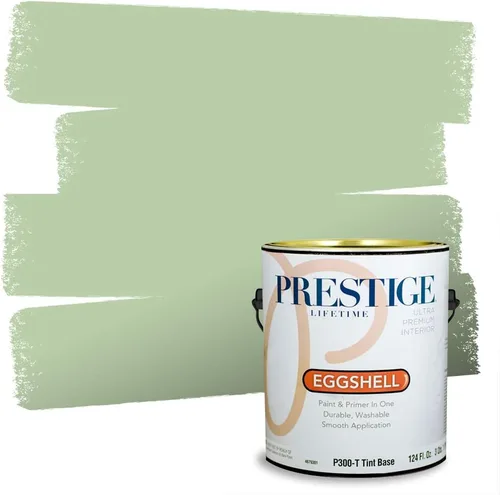 Miniatura 66 de PRESTIGE Pintura exterior e imprimación en uno, aloe, plano, 1 galón
