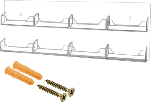 Miniatura 7 de Marketing Holders Tarjetero Horizontal Montaje en Pared Multi 15 Bolsillo Premium Acrílico Transparente Claro