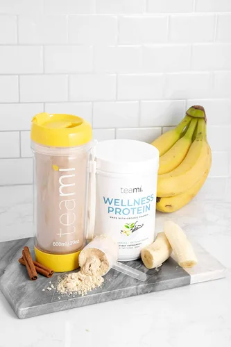 Miniatura 5 de Teami Proteína de vainilla en polvo con ingredientes orgánicos, proteína de guisante suave a base de plantas con bajos carbohidratos netos, sin OMG