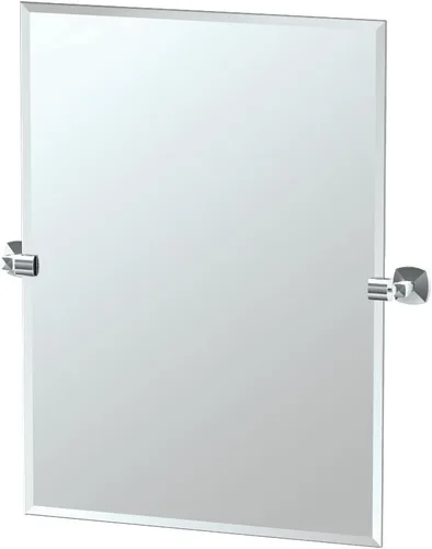 Miniatura 10 de Gatco 4149SM Jewel Espejo rectangular sin marco, cromo, 24 pulgadas de alto