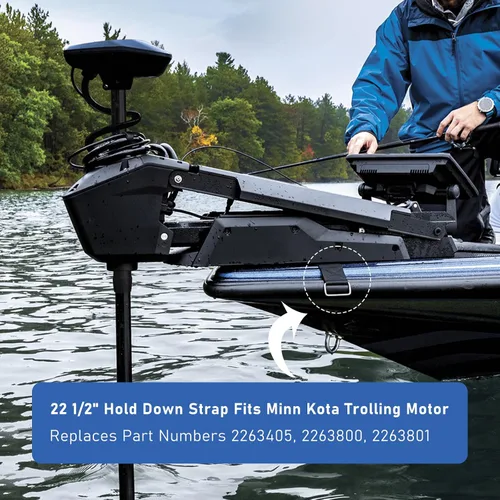 Miniatura 6 de PalpitateC Correa de sujeción de 22 1/2 pulgadas compatible con motor de arrastre Minn Kota para Minn Kota Freshwater Edge, Saltwater RT/SE