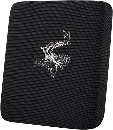 Miniatura 104 de hyha Fundas impermeables para cojines de sofá para mascotas, funda antideslizante para asiento de sofá para perros lavable, tela de jacquard Gris