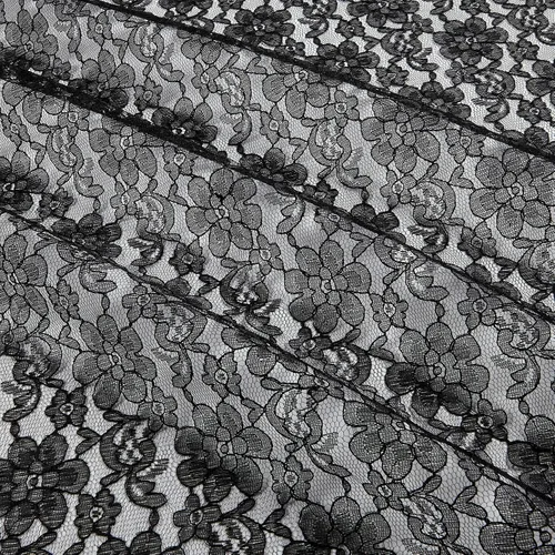 Miniatura 2 de Raschelle Lace Negro, Tela por yarda
