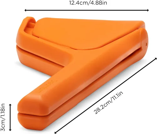 Miniatura 9 de Dreamfarm Original Orange Fluicer - Exprimidor de cítricos plegable y plano fácil de apretar, 11 pulgadas, se adapta a todos los cítricos Naranja