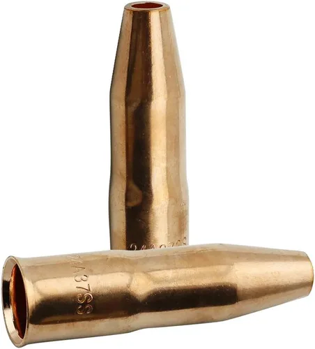WeldingCity Paquete de 2 boquillas de gas 24A-37-SS (tope corto) 3/8" para pistola de soldadura MIG Tweco Professional #3/#4 y Lincoln 300-450