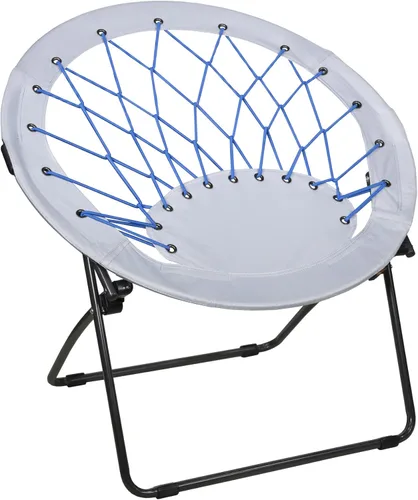 Zenithen Silla plegable redonda con marco de metal para interiores y exteriores, para dormitorio, actividades al aire libre, películas y