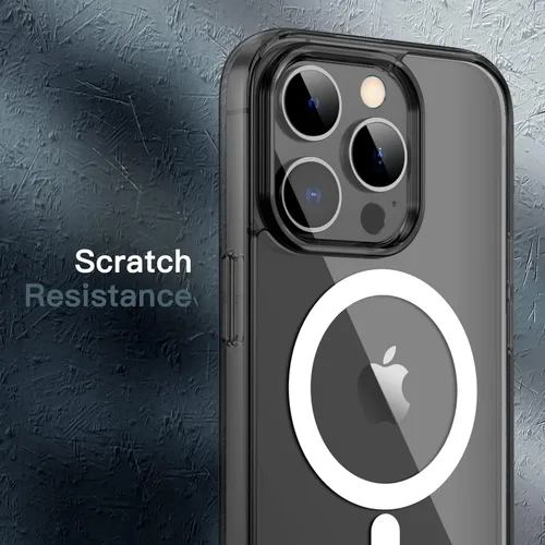 Miniatura 7 de JETech Funda magnética para iPhone 13 Pro Max de 6.7 pulgadas, compatible con carga inalámbrica MagSafe, a prueba de golpes, parte trasera Negro