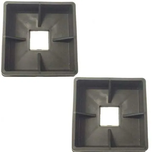 Miniatura 2 de MaxLLTo - Tapón de goma para parachoques de 4 pulgadas, 2 unidades, color negro