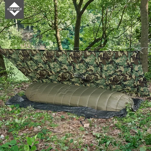 Miniatura 8 de Onewind Colcha Superior para Hamaca con Caja para Pies, Edredón Ligero y Portátil para Dormir, Saco de Dormir para Camping para Mochilero y De Verde