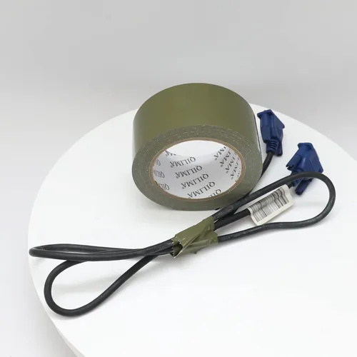 Miniatura 5 de QILIMA Paquete de 5 cintas adhesivas verde oliva, cinta adhesiva de grado profesional para fotógrafos, uso industrial y profesional, 2 pulgadas x 30