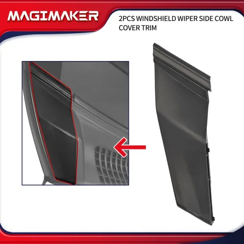 Miniatura 5 de 2 piezas de cubierta lateral del limpiaparabrisas 55084-02250 55083-02010 compatible con Toyota Corolla 2014 2015 2016 2017 2018 2019 lado izquierdo