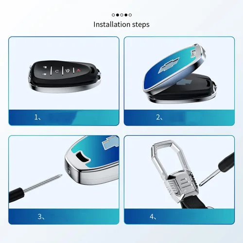 Miniatura 7 de Carcasa trasera de cristal degradado de aleación de zinc, accesorios compatibles con Chevrolet Chevy Malibu Camaro Cruze Traverse Sonic Volt Bolt