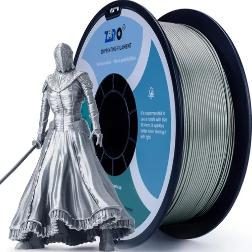 Miniatura 26 de ZIRO - Filamento para impresora 3D, 1.75mm de polilactida brillante con destellos, Serie Camaleón, efecto brillante con destellos, carrete de 1kg