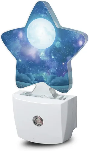 Miniatura 9 de Luces nocturnas con notas de arco iris, lámpara de pared enchufable, sensor inteligente del atardecer al amanecer para decoración del hogar