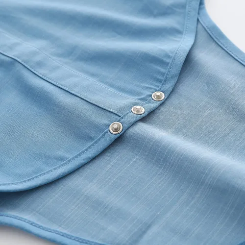 Miniatura 5 de Trajes de caballero para bebés, camisa de manga corta para bebé+pantalones con babero+corbata de lazo conjunto de ropa