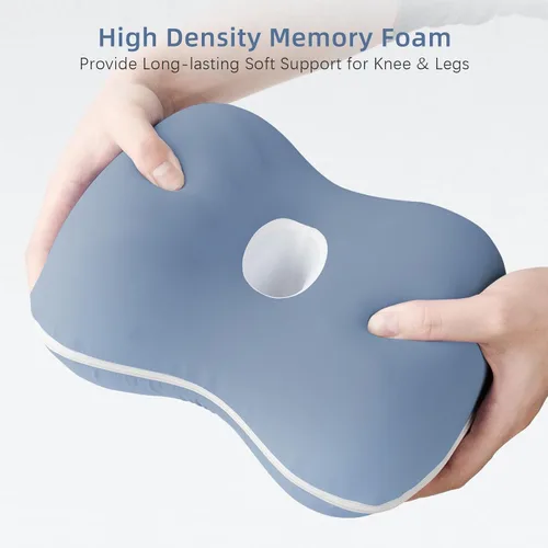 Miniatura 7 de Almohada de rodilla para personas que duermen de lado, almohada refrescante entre las piernas para dormir de lado, almohada de espuma viscoelástica