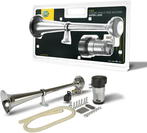 HELLA 013410001 Kit de bocina de trompeta Air 12V cromado (BL)