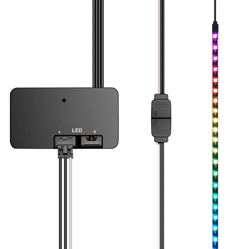 Miniatura 3 de EZDIY-FAB Cable adaptador para Corsair Lighting Node Pro y para Corsair iCUE Commander PRO (el concentrador no está incluido), iluminación RGB