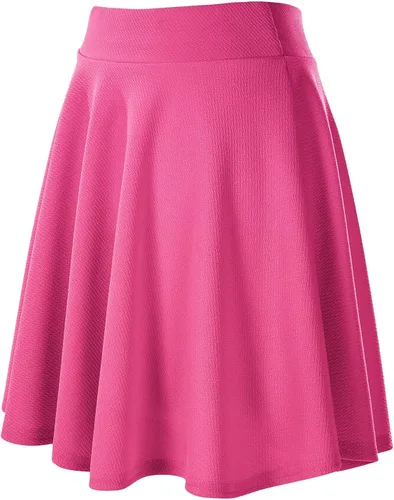 Miniatura 3 de Urban CoCo Women's Basic Versatile Stretchy Flared Casual Midi Skater Skirt