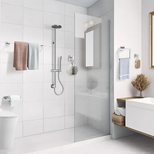 Miniatura 8 de TQKAG Juego de 5 piezas de accesorios de baño de níquel cepillado clásico montado en la pared de acero inoxidable SUS304 juego de accesorios de baño