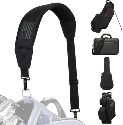 Miniatura 9 de Correa de hombro para bolsa de golf, correas ajustables acolchadas individuales, reemplazo universal