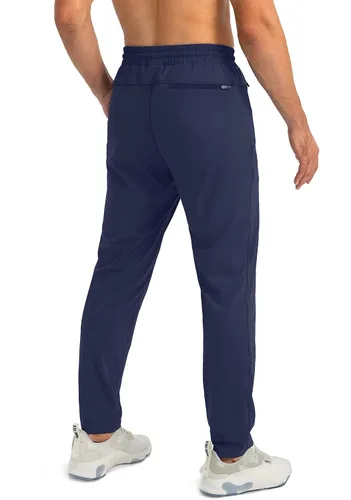 Miniatura 3 de G Gradual Pantalones deportivos para hombre con bolsillos con cremallera, pantalones deportivos cónicos para entrenamiento, correr, correr