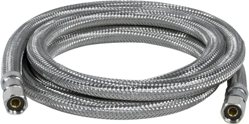 Miniatura 2 de Certified Appliance Accessories Línea de agua para máquina de hielo, 6 pies, núcleo de PVC con acero inoxidable trenzado de alta calidad