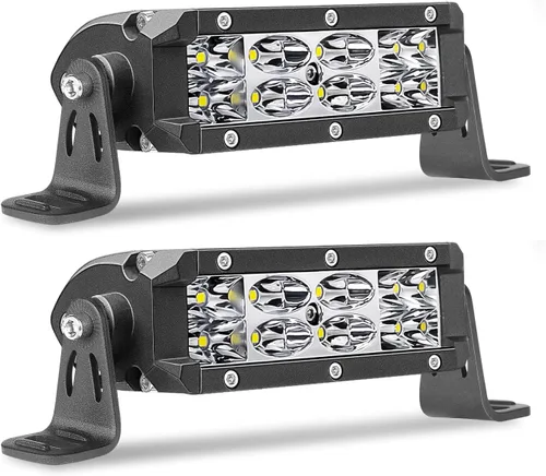 Barra de luz LED delgada de 5 pulgadas, AKD Part 72W, combinación de haz puntual y amplio, cápsulas LED pequeñas, luces de conducción todoterreno,
