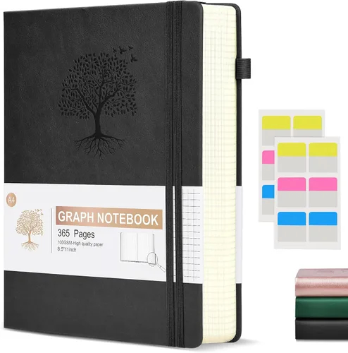 Miniatura 21 de Cuaderno Diario con Líneas - 365 Páginas A5 Cuaderno Grueso para Escribir para Hombres y Mujeres, Cuaderno con Rayas Universitarias, Diario de Cuero