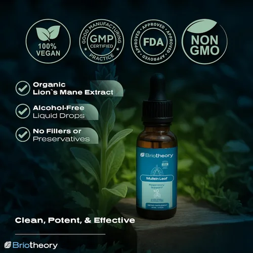 Miniatura 3 de Extracto de hoja de gordolobo, gotas líquidas de rápida absorción para pulmones, suplemento de hierbas de apoyo respiratorio natural, sin alcohol