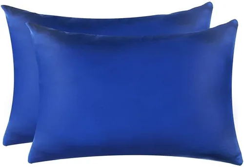 Miniatura 10 de Jocoku Juego de 2 fundas de almohada 100% seda de morera para cabello y piel, súper suaves y transpirables, tamaño estándar de seda natural Gris